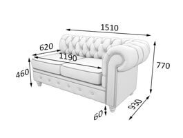 Офисный диван Chester-lux (ChL2L)